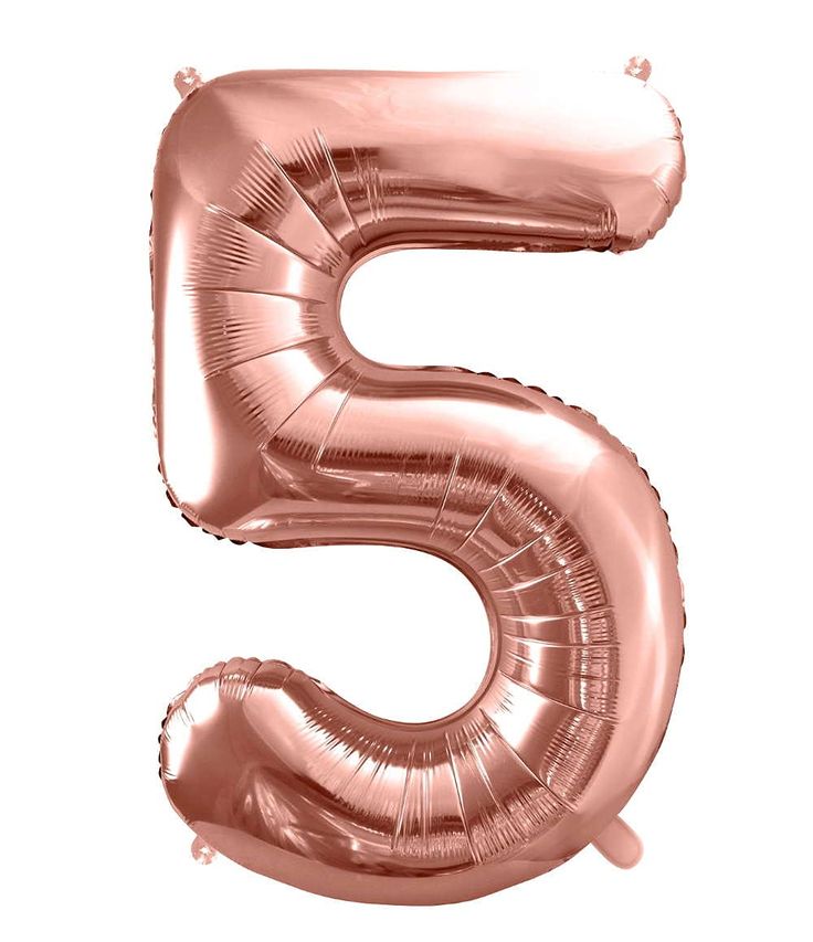 Helium Zahl Ballon "5"